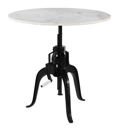 Mufid - Table de bistrot - Blanc et noir
