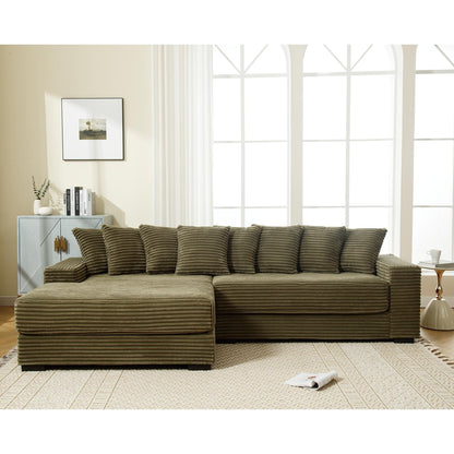 111.4 Green flannelette sofa, elegant shelter choice - living room, bedroom, office ideal companion