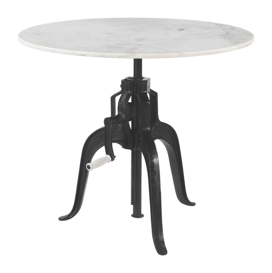 Mufid - Table de bistrot - Blanc et noir