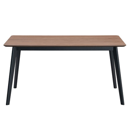 Rebi - Table à manger - Noyer et noir