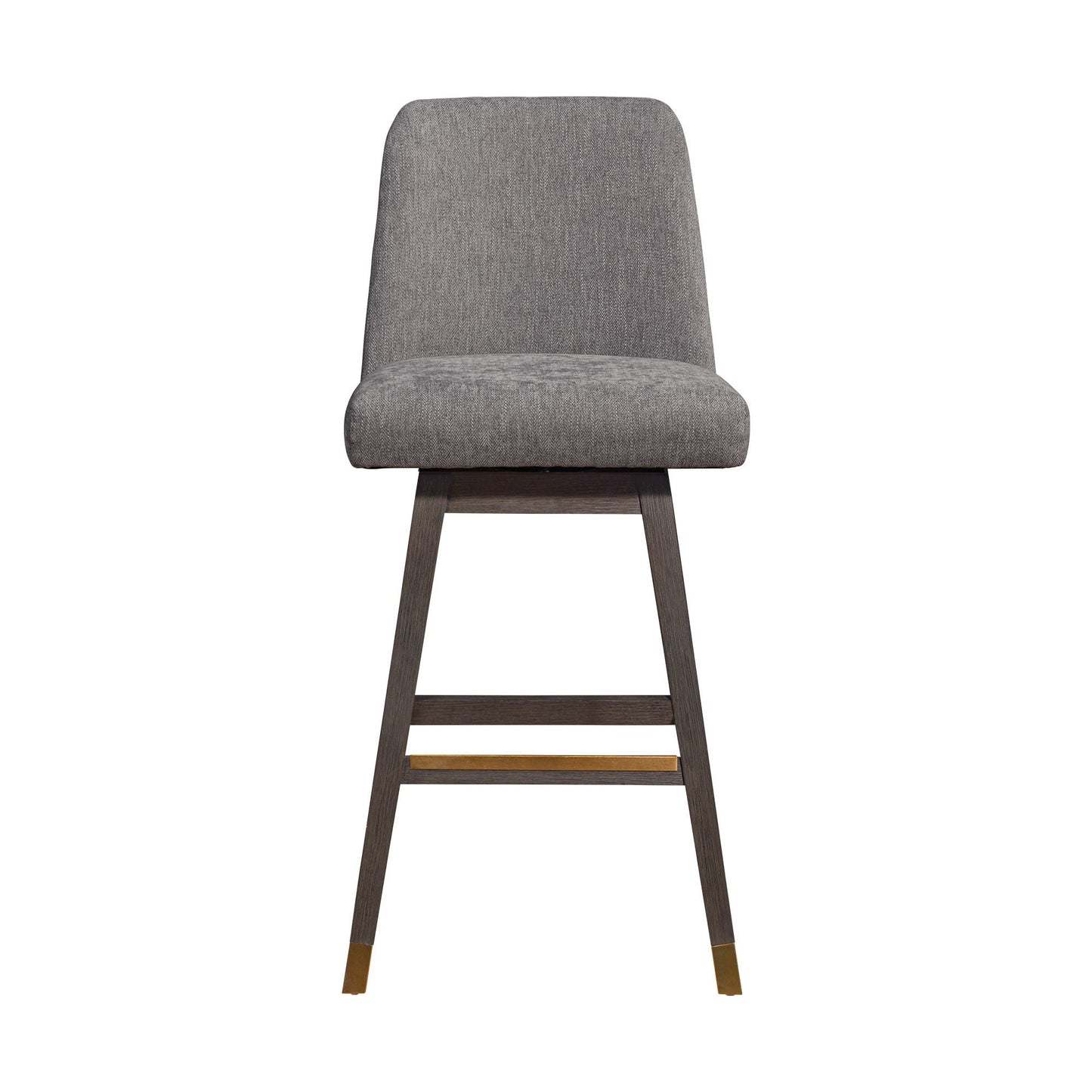 Amelia - Tabouret de bar pivotant - Chêne gris / Moka
