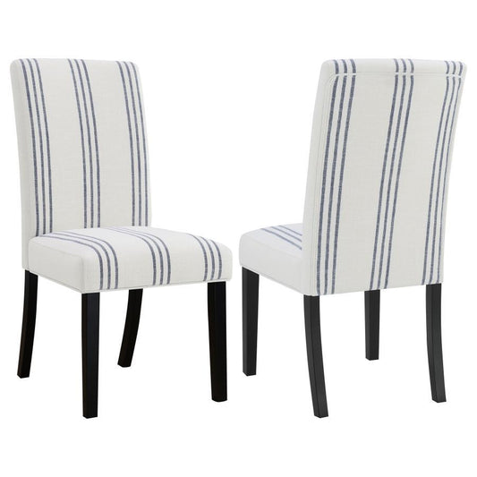 Herran - Chaise de salle à manger rembourrée (lot de 2) - Beige