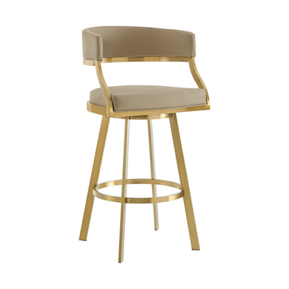 Saturn - Tabouret pivotant - Pieds dorés