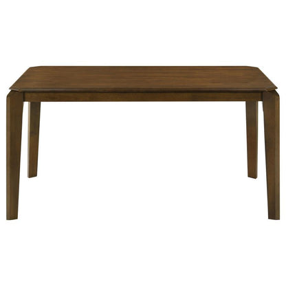 Almonte - Table à manger rectangulaire en bois - Marron foncé