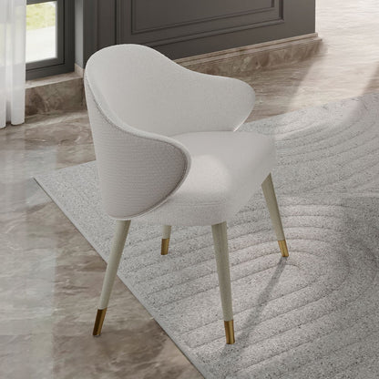 Charity - Chaise d'appoint (lot de 2) - Chêne gris