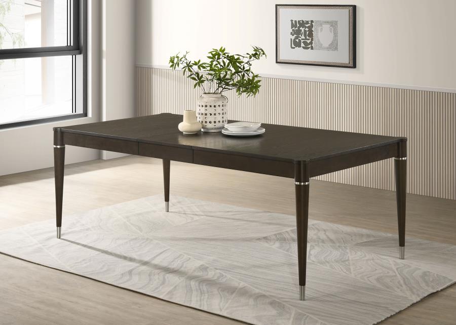 Reseda - Table à manger à rallonges - Brun cendré