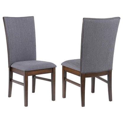 Sherwood - Chaise de salle à manger rembourrée (lot de 2) - Gris