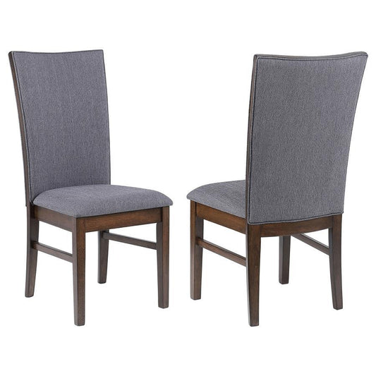 Sherwood - Chaise de salle à manger rembourrée (lot de 2) - Gris