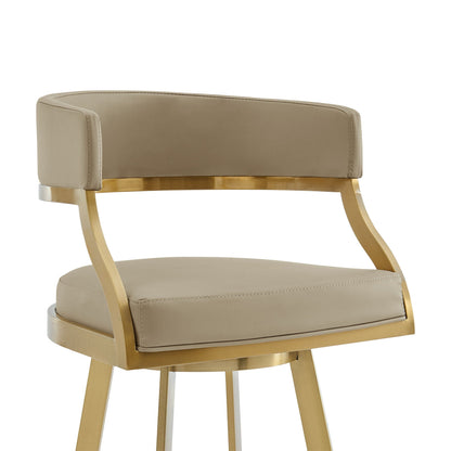 Saturn - Tabouret pivotant - Pieds dorés