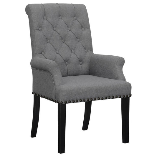 Alana - Chaise de salle à manger rembourrée en tissu
