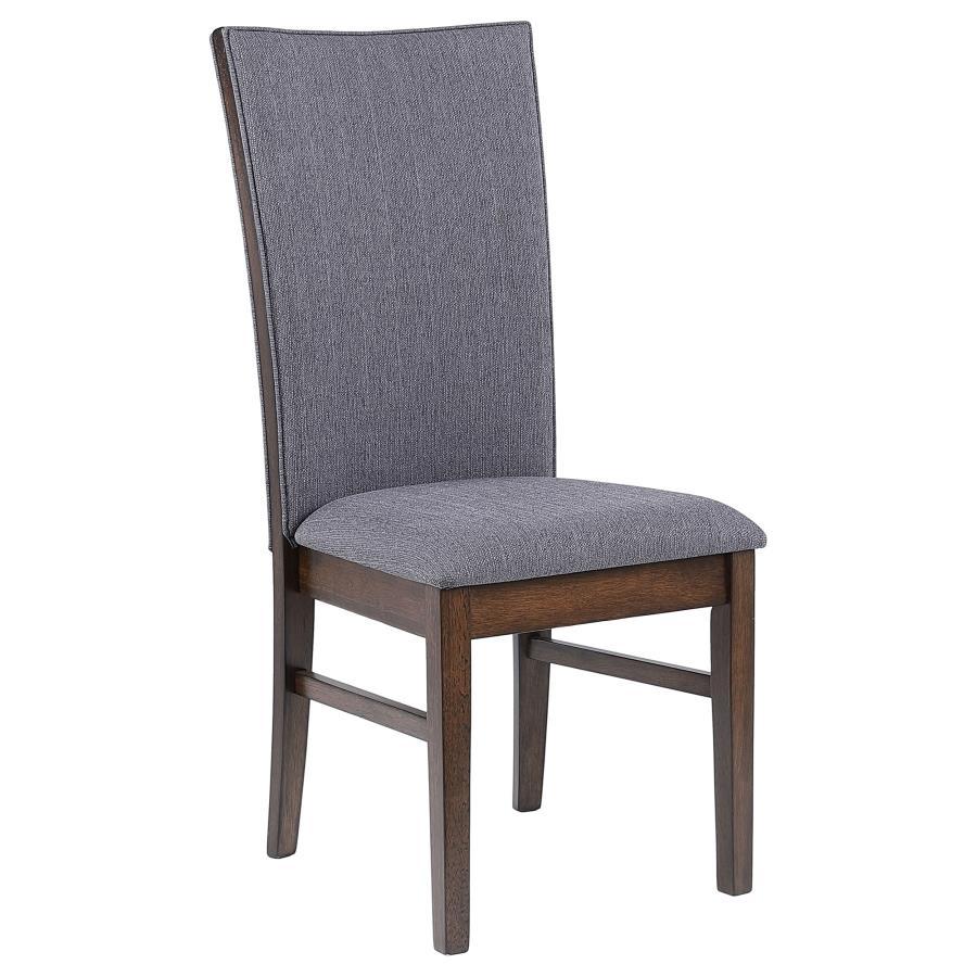 Sherwood - Chaise de salle à manger rembourrée (lot de 2) - Gris