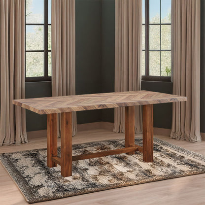 Gilsea - Table à manger - Finition marron