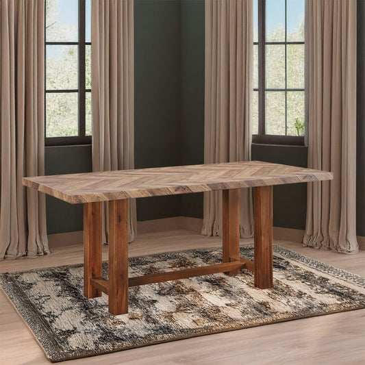 Gilsea - Table à manger - Finition marron