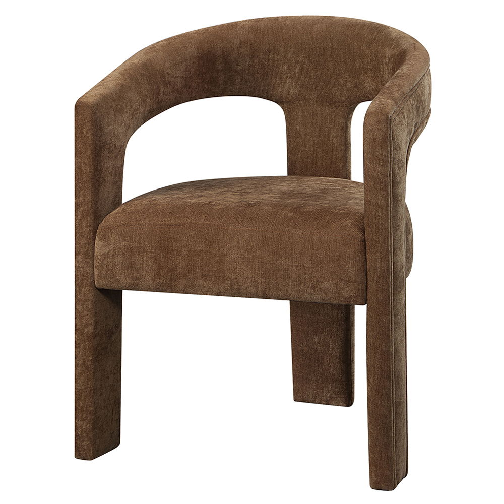 Leonardo - Fauteuil (lot de 2) - Lin marron