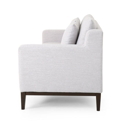 3-seater Sofa with Wood Legs and Matching Pillows