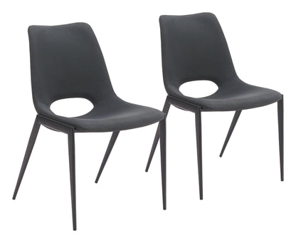 Desi - Chaise de salle à manger sans accoudoirs (ensemble de 2)