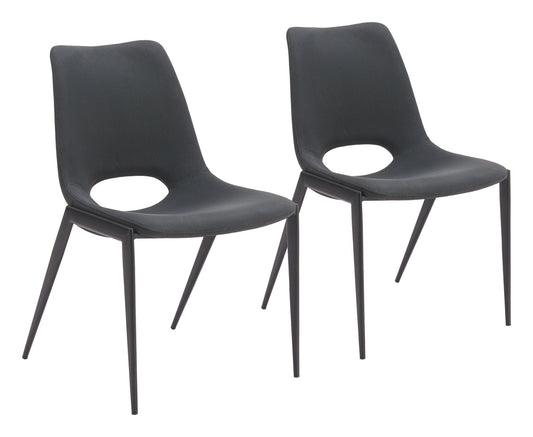Desi - Chaise de salle à manger sans accoudoirs (ensemble de 2)