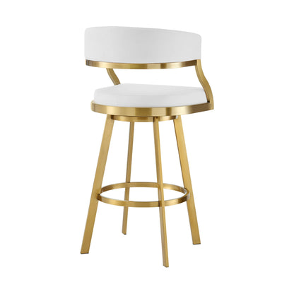 Saturn - Tabouret pivotant - Pieds dorés