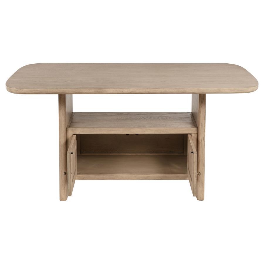 Kailani - Ensemble de salle à manger en bois à hauteur de comptoir