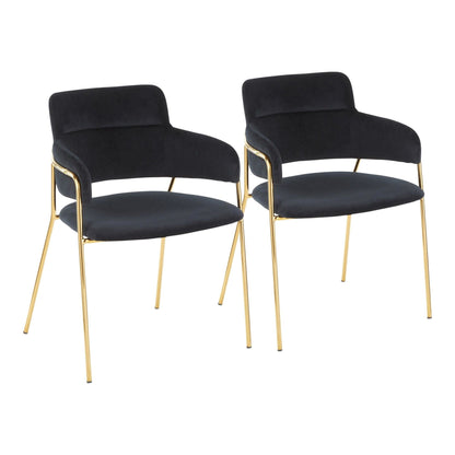 Napoli - Chaise - Métal doré (Lot de 2)