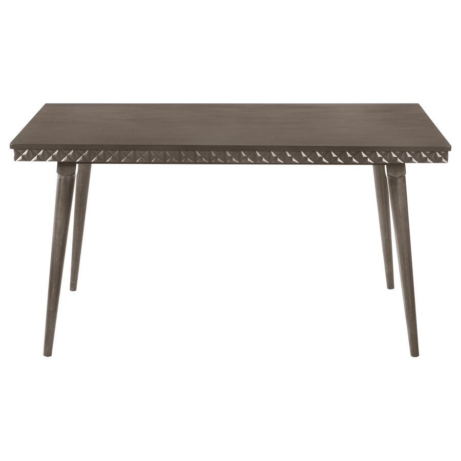 Onslow - Table à manger rectangulaire en bois - Marron foncé