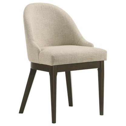 Reseda - Chaise de salle à manger rembourrée (lot de 2) - Beige