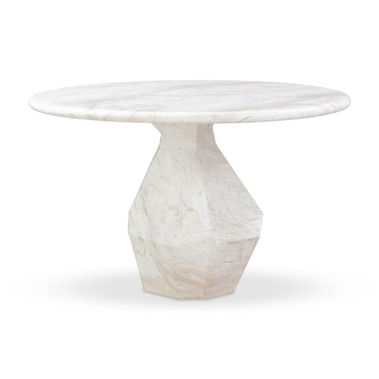 Esme - Table à manger ronde d'intérieur/extérieur 48 - Blanc