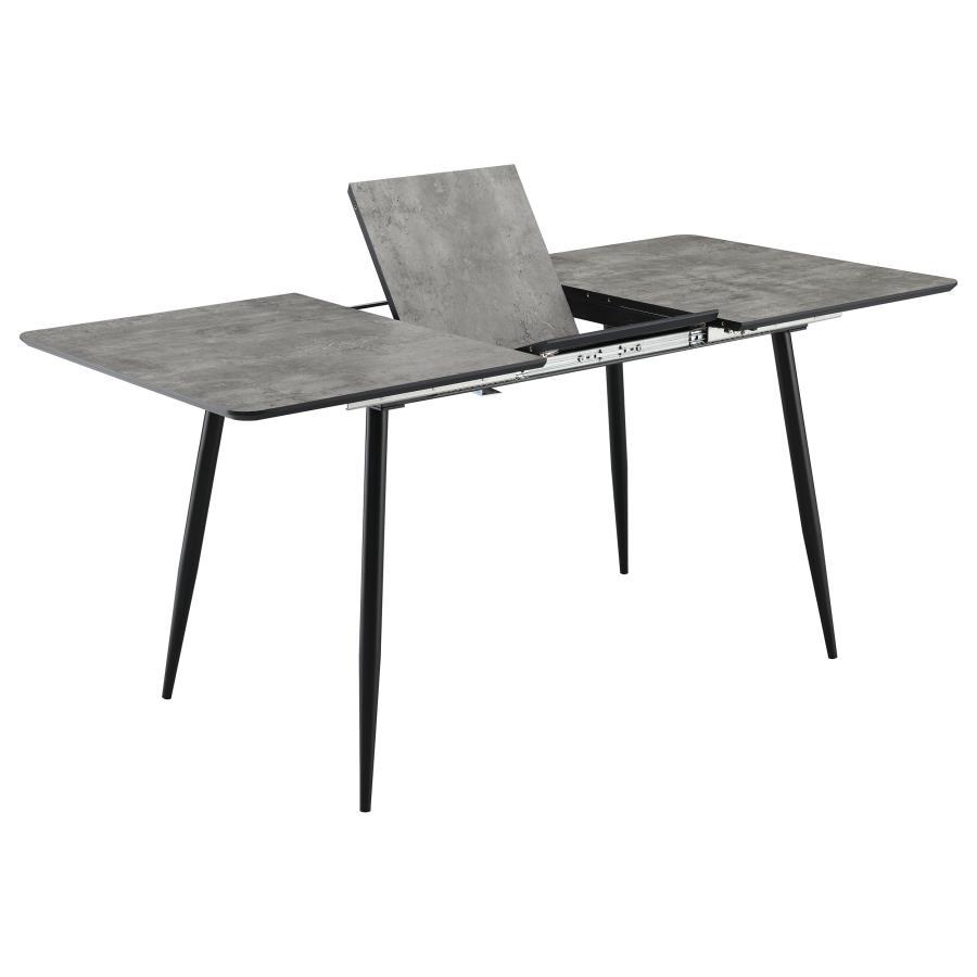 Horizon - Table à manger extensible Butterfly Leaf - Gris