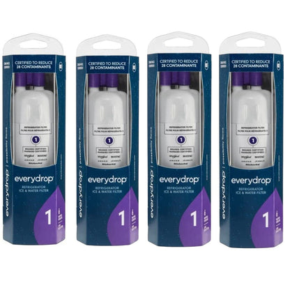 4 pack Everydrop Ice & Water Refrigerator Filter 1, EDR1RXD1