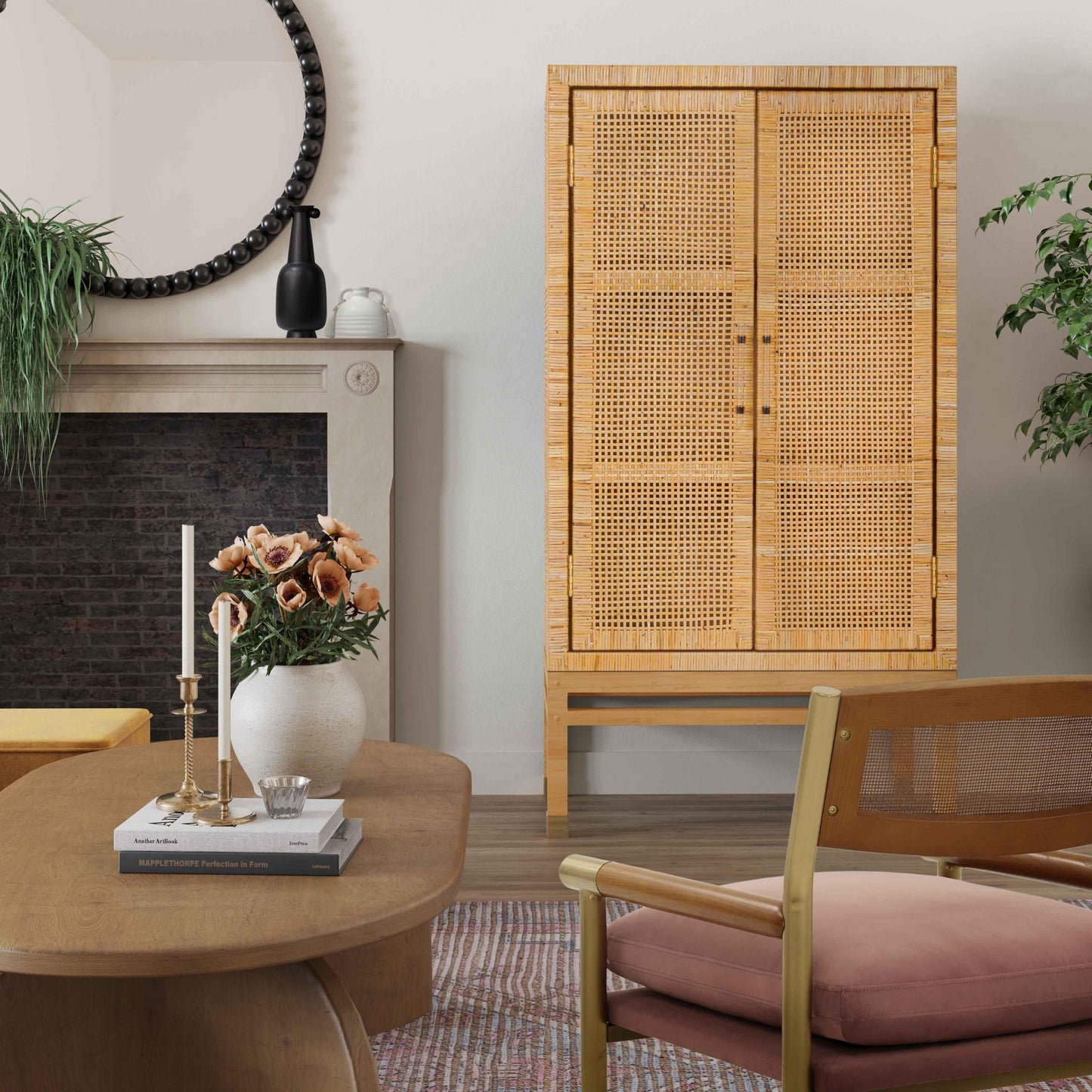Amara - Armoire en rotin tressé