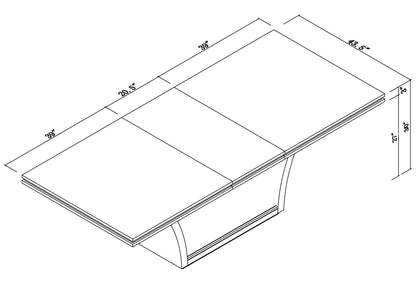 D832 - Table à manger - Wengé