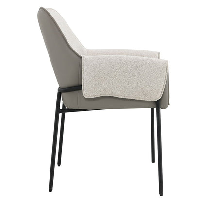 Jirina - Fauteuil (lot de 2) - Chenille beige