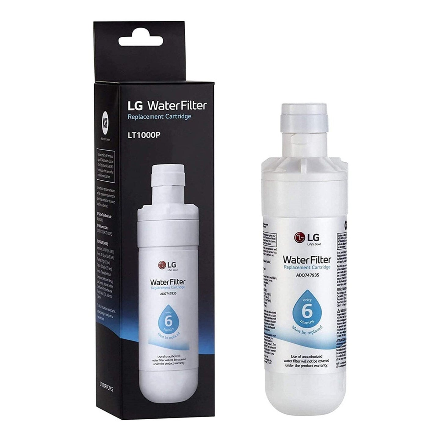 4Pack LT1000P ADQ747935 LG Refrigerator Replacement Water Filter