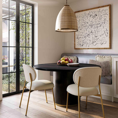 Chelsea - Table à manger ronde en bois de frêne