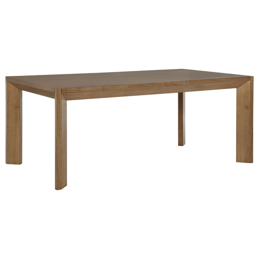 Bruner - Table à manger rectangulaire en bois - Marron naturel