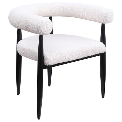 Dunmore - Chaise de salle à manger rembourrée Boucle (lot de 2)