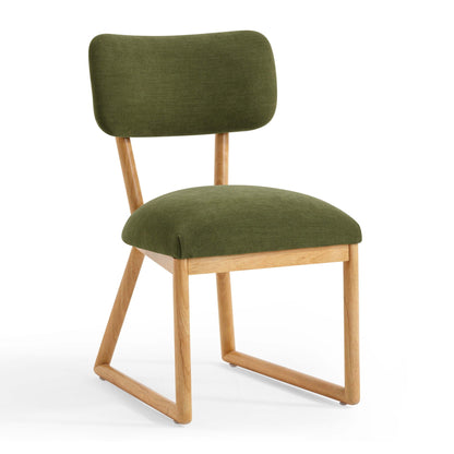 Bobbie - Chaise de salle à manger en tissu recyclé Performance
