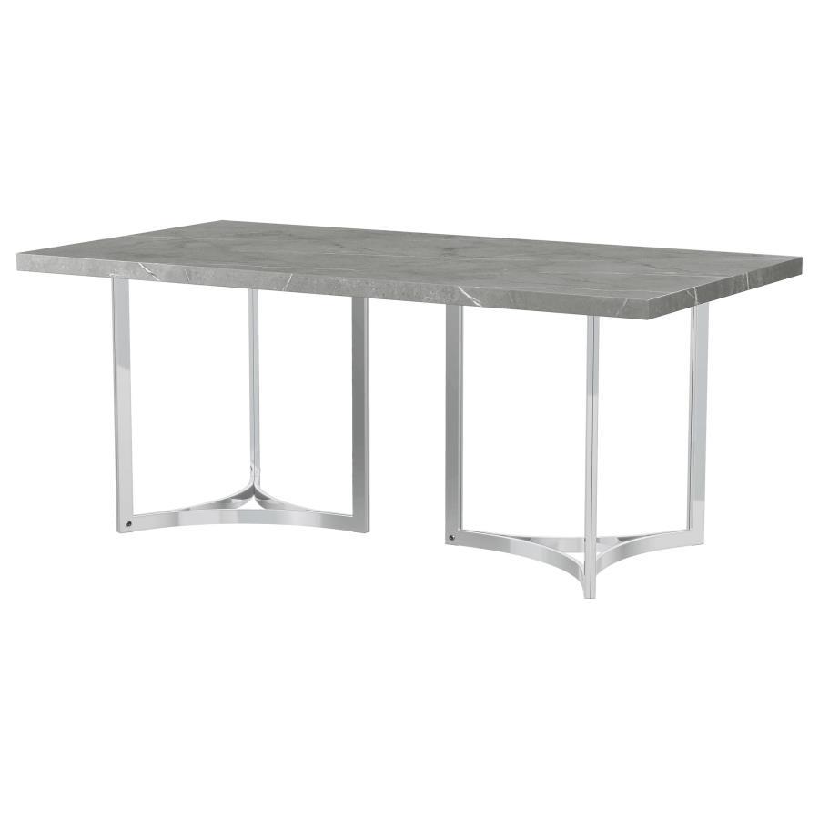 Sterling - Table à manger rectangulaire - Gris