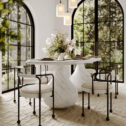 Smooch - Table à manger ovale d'intérieur/extérieur 87
