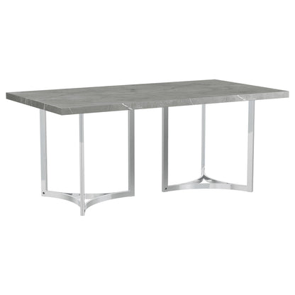 Sterling - Table à manger rectangulaire - Gris