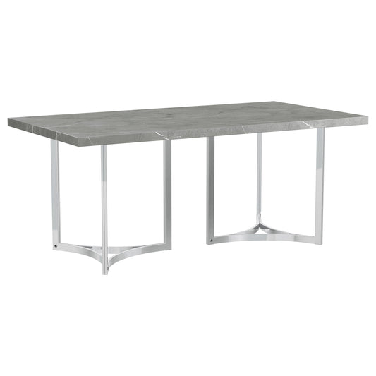 Sterling - Table à manger rectangulaire - Gris