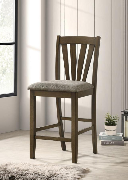 Canfield - Chaise de salle à manger hauteur comptoir (lot de 2) - Marron