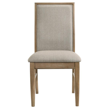 Adina - Chaise de salle à manger rembourrée (lot de 2) - Orge