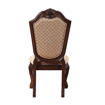 Chateau De Ville - Chaise d'appoint (lot de 2) - Tissu et expresso