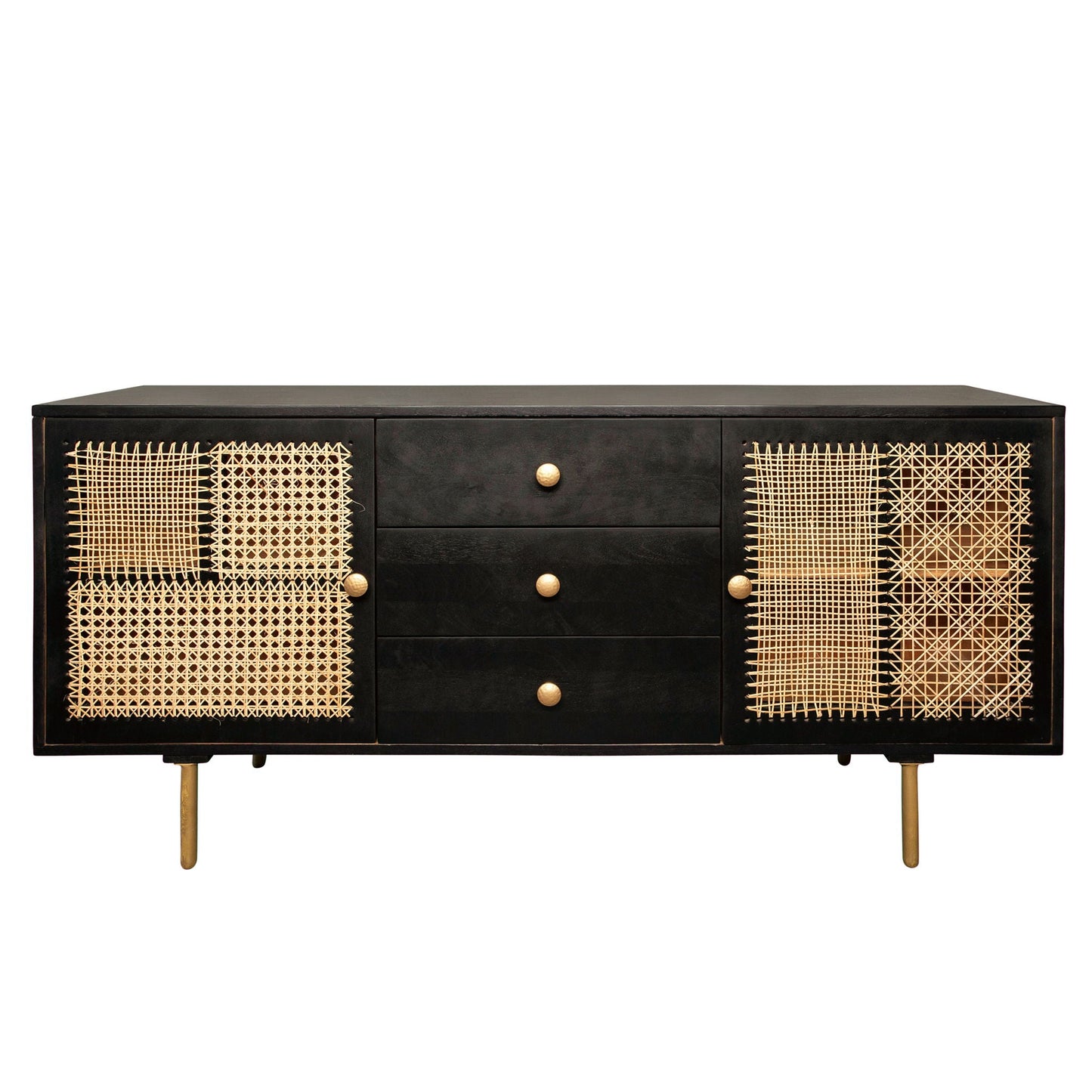 Buffet patchwork en bois 63/30 - Noir