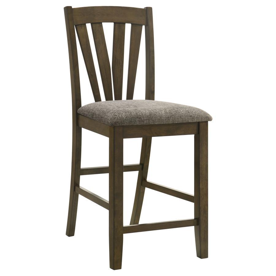 Canfield - Chaise de salle à manger hauteur comptoir (lot de 2) - Marron