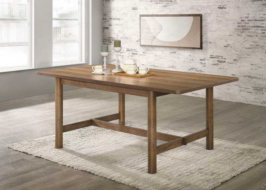 Crestmore - Table à manger rectangulaire en bois - Noyer