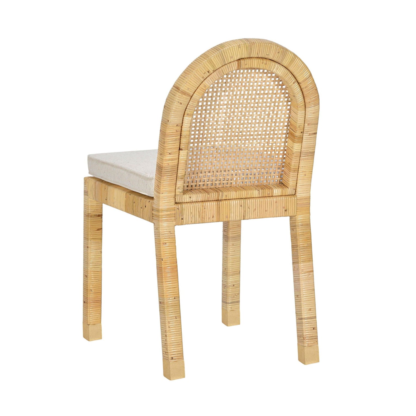 Amara - Chaise de salle à manger arquée - Crème
