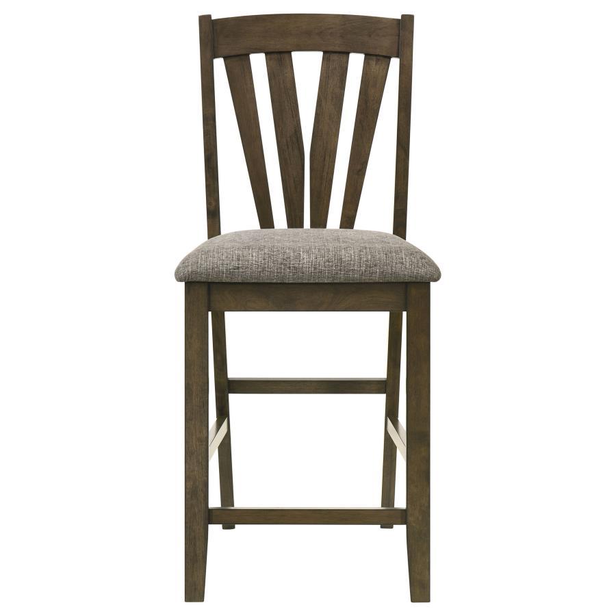 Canfield - Chaise de salle à manger hauteur comptoir (lot de 2) - Marron