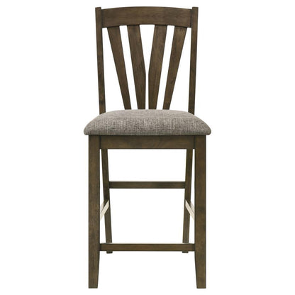 Canfield - Chaise de salle à manger hauteur comptoir (lot de 2) - Marron